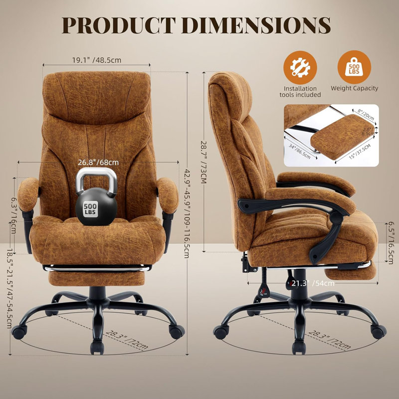 Gaming Chair, Brown