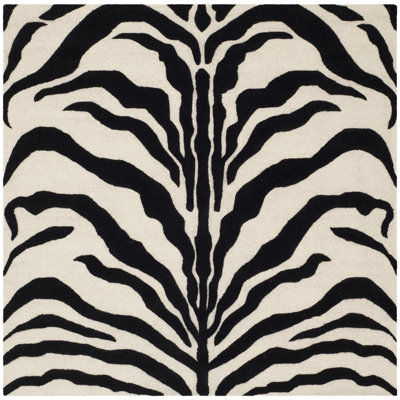 Schell Animal Print Wool Area Rug