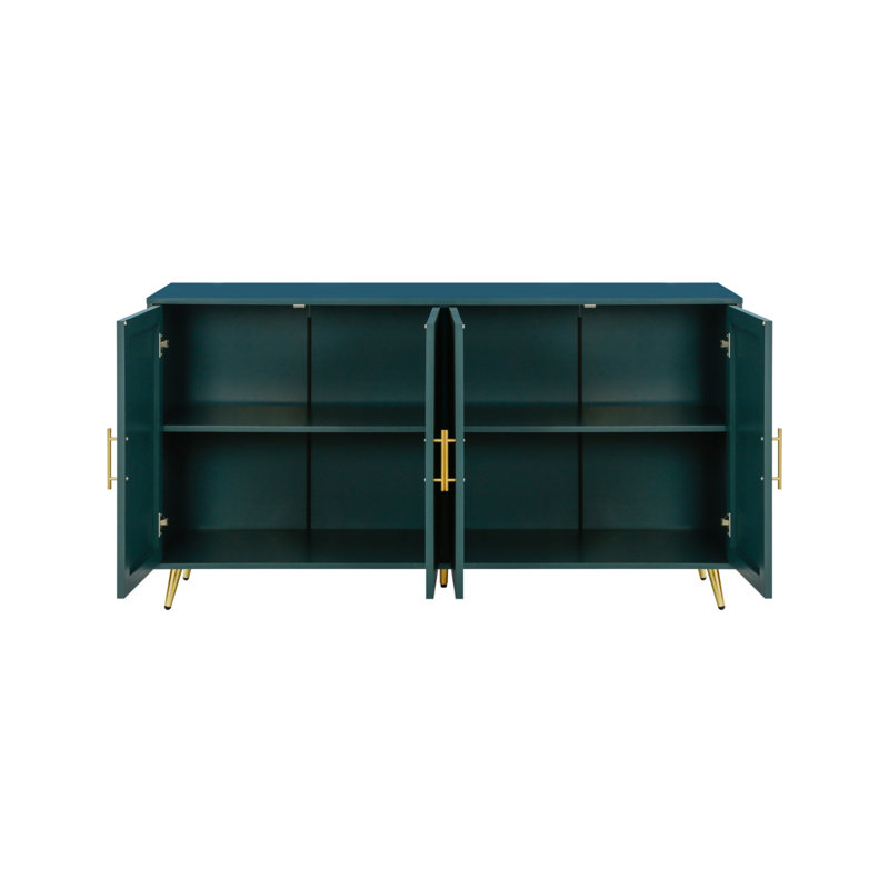 Crédence de rangement l 59,8 po Tavia, Vert antique