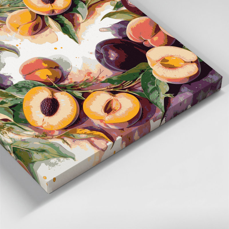 Art mural sur toile beige Fruit Peacotum, H 16 po x l 16 po