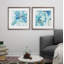 « blue spring », ensemble de 2 reproductions encadrées-27611498