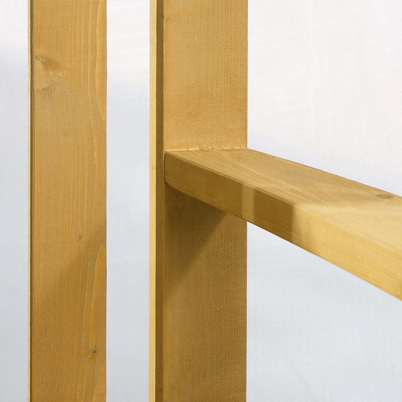 Banc en bois pour l'extérieur Outsunny, Naturel