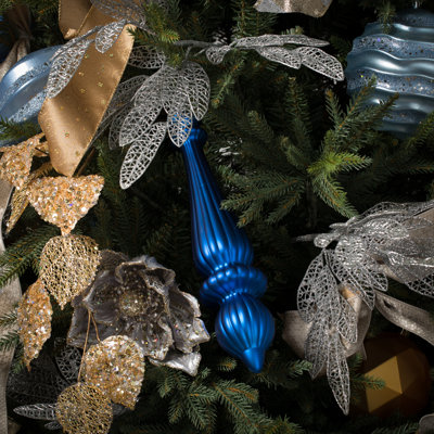 Ornement de Noël en forme de goutte 14 po UV
