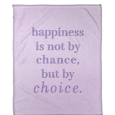 Couverture en molleton Faux Gemstone Happiness