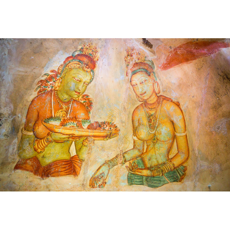 Sigiriya Murals by Oskanov - Wrapped Canvas Print, 61cm H x 91cm W