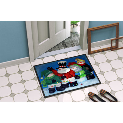 Darlotta Non-Slip Christmas Outdoor Doormat