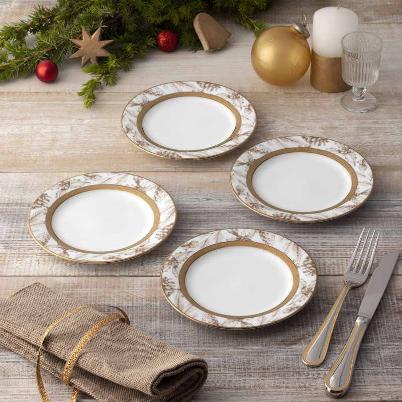 Assiettes décoratives 9 "Noritake Charlotta Gold