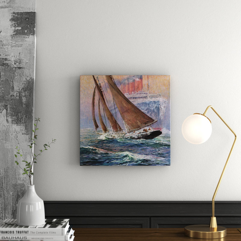 Watch Those Waves - Wrapped Canvas Print, 45cm H x 45cm W x 3.81cm D