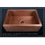 Luxury Heavy 12-Gauge Copper Farmhouse Sink, Includes Accessories, Flat Front