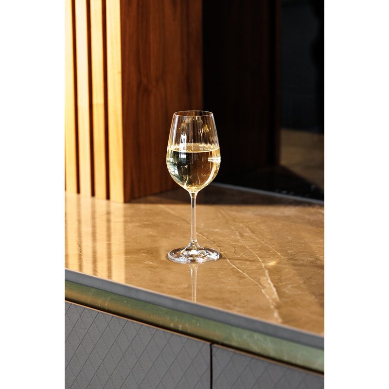 Mikasa Treviso Crystal White Wine Glasses, 350ml