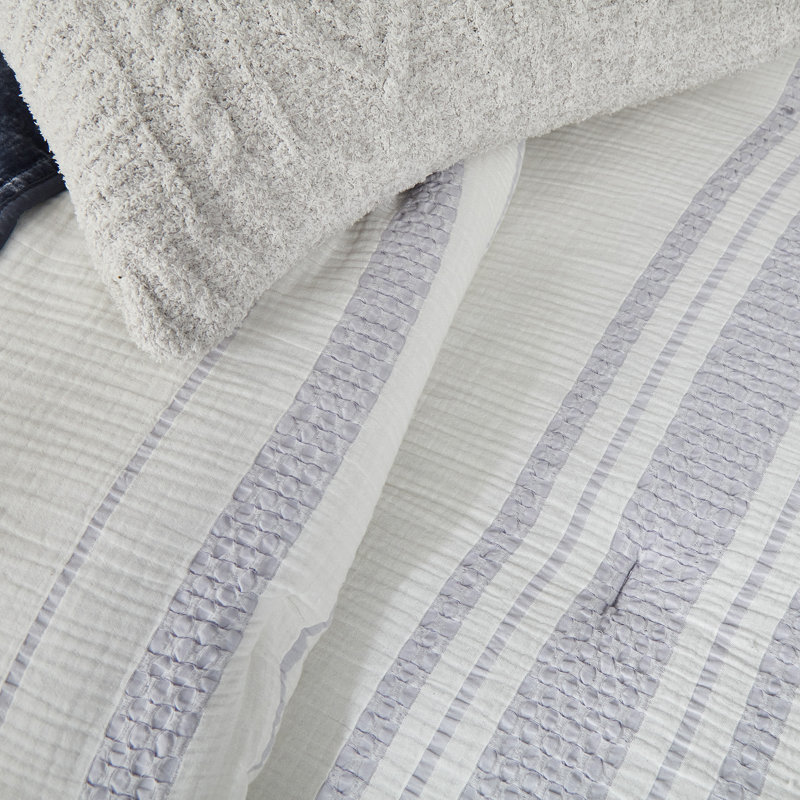 Ensemble d'édredon en jacquard de coton 2 pièces Splendid Pace - Gaze douce, délicate et confortable, simple