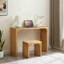 Ensemble de table et banc de salle à manger en pin naturel