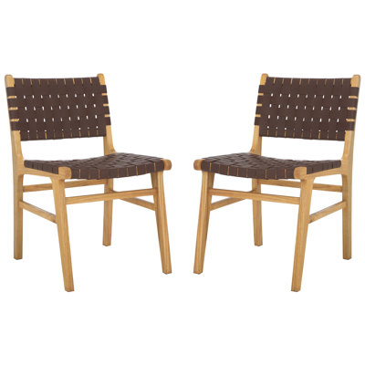 Chaise d'appoint en cuir Alston