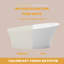 58,87 po X 29,4 po Baignoire de trempage plate autoportante à surface solide avec trop-plein en blanc mat