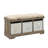 Mugurel Cubby Storage Bench with 3 Fabric Bins-1766545880
