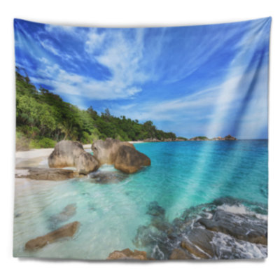 Mer d'été en tapisserie de thaïlande Landscape