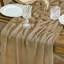 Sand 2PCS Boho Gauze Wedding Cheesecloth Table Runner 300 cm | Seasonal Bridal Fabric Kitchen Dining Holiday Table Decor for Home Party