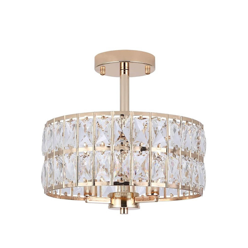 1 - Light Chandelier, Gold