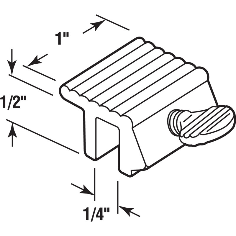 Serrure de fenêtre en aluminium extrudé 1/4 po. Prime-Line