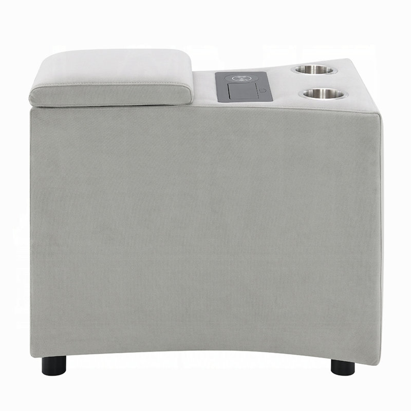 Watsy Console Table For Recliner W USB, Cupholders, Wireless Charging