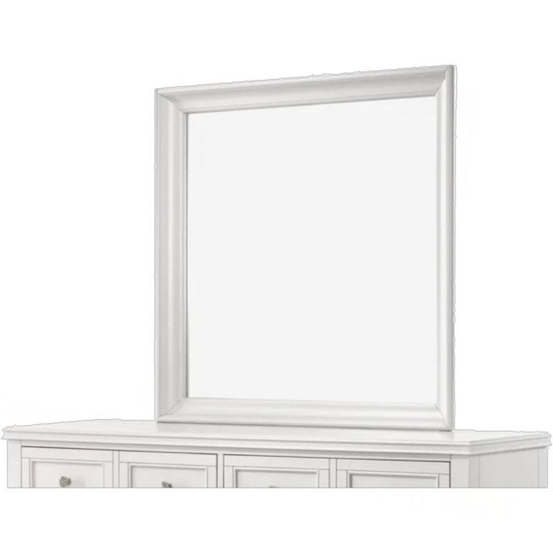 Miroir carré blanc