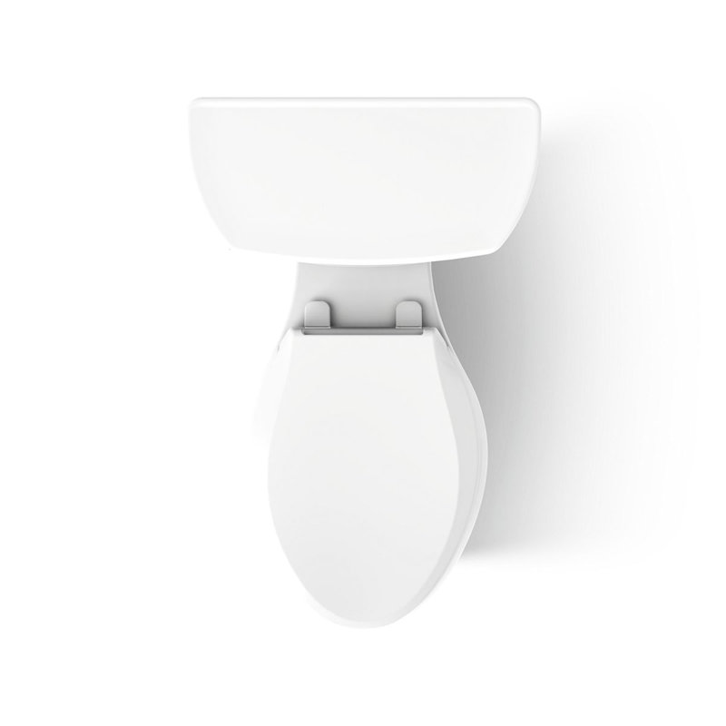 Wellworth™ 1.6 GPF Elongated Two-Piece Toilet (Seat Not Included), White, Left-Hand