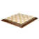 Handmade Chess Beige/Brown Board Game