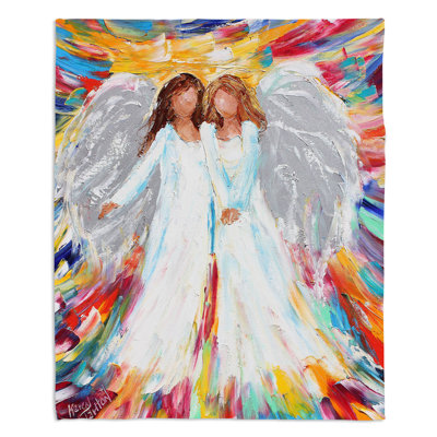 Couverture sherpa doux anges