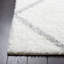Tapis géométrique tissé à la machine blanc / gris-1963378098