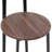 Bar Stool Set of 3 Counter Height Barstools with Back Armless Dining Chairs for Kitchen Island-1112856490