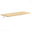 Table pliante murale pliante avec plateau en bois et supports en acier robustes