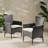 2 Dining Chair In Grey - Chairs For Living Area & Lounge 22.81"d X 24.28"w 32.89"h, 15.44 Lb Heavy Seating (2 ), , Modern Straight Line Chic, For Reception Areas, Lb, 36.25"d 21"w 10.75"h Package