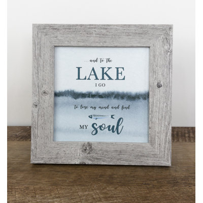 «And To The Lake I Go» - impression sur cadre photo