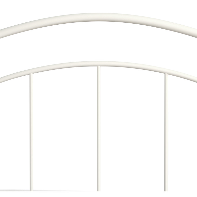 Amielle Metal Spindle Headboard Only, Grand, Blanc texturé