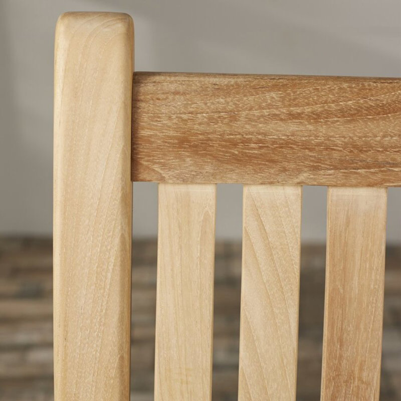 Teak Patio Dining Set with Rectangular Table, 4