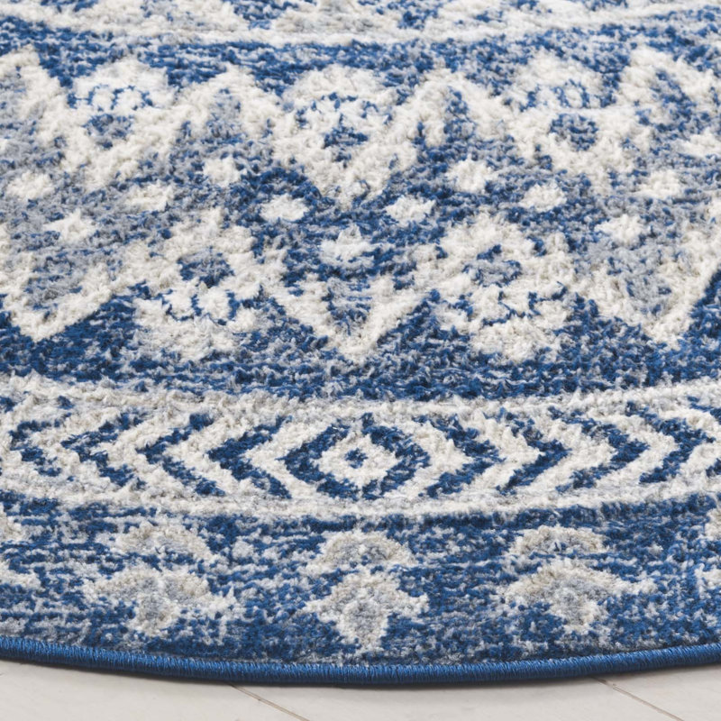 Tapis oriental bleu marine Adel, Rectangle 2 pi x 4 pi