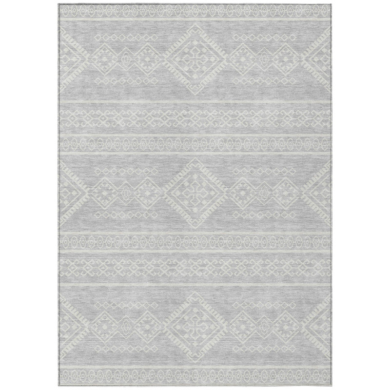 Chaena Flatweave Washable Southwestern Indoor / Outdoor Rug, Rectangle 9' x 12'