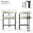 24" Upholstered Tweed Solid Back Counter Stool-1987020181
