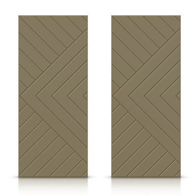 Portes de placard coulissantes à panneaux en bois manufacturé