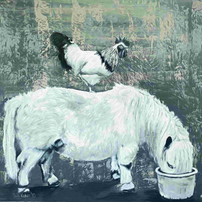 Shetland and Co. par Suzi Redman - reproduction d'art sur toile tendue