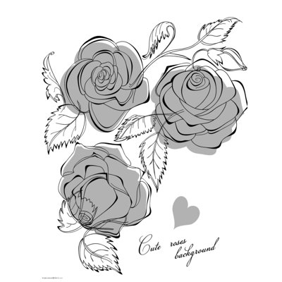 Wandtattoo Rosen