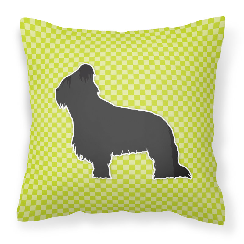 Coussin décoratif intérieur/extérieur brie, H 18 po x l 18 po x P 3 po, Vert