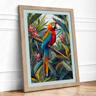 Scarlet Jungle Tropical - Framed Print