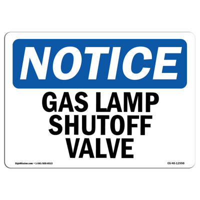 Gas Lamp Shutoff Valve