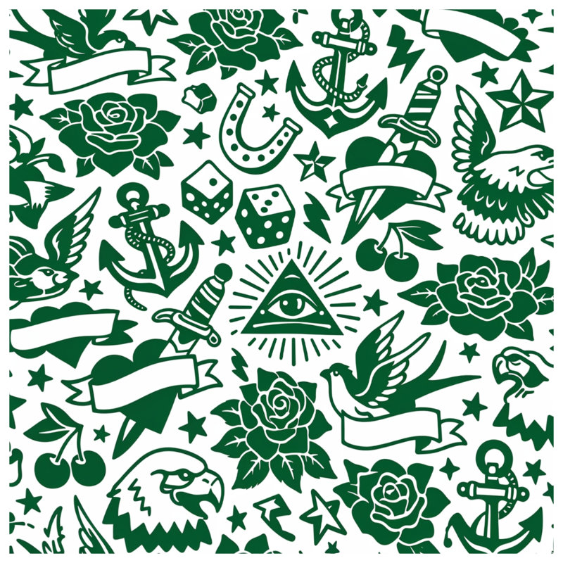 Housses de couette style tatoo, Queen