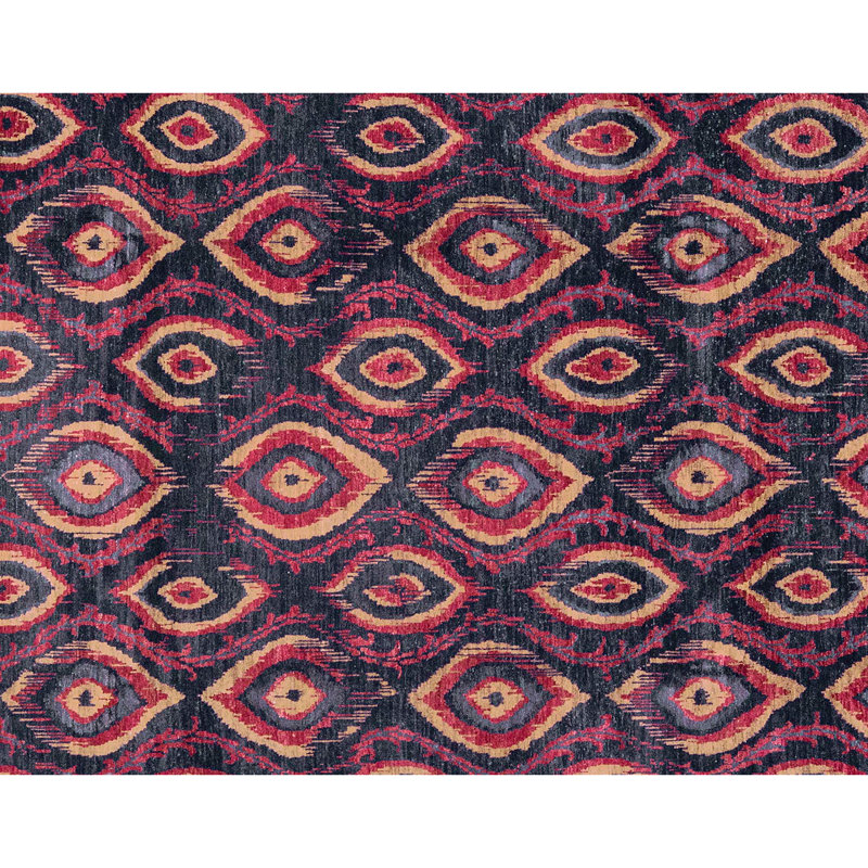 Tapis brun de haute qualité noué à la main