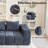 Modular Sofa Set With Ottoman, Compressed No-Frame Boneless Sectional-134961845-134429458