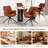 Modern Metal Frame Upholstered Swivel Dining chair-333280620