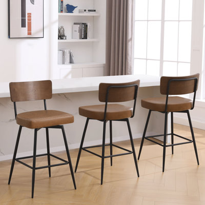 Swivel Upholstered Counter & Bar Stool