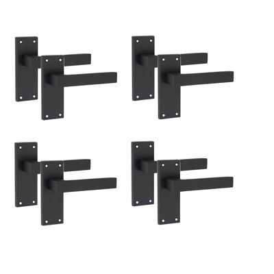 4 Pairs Victorian Straight Delta Door Handle